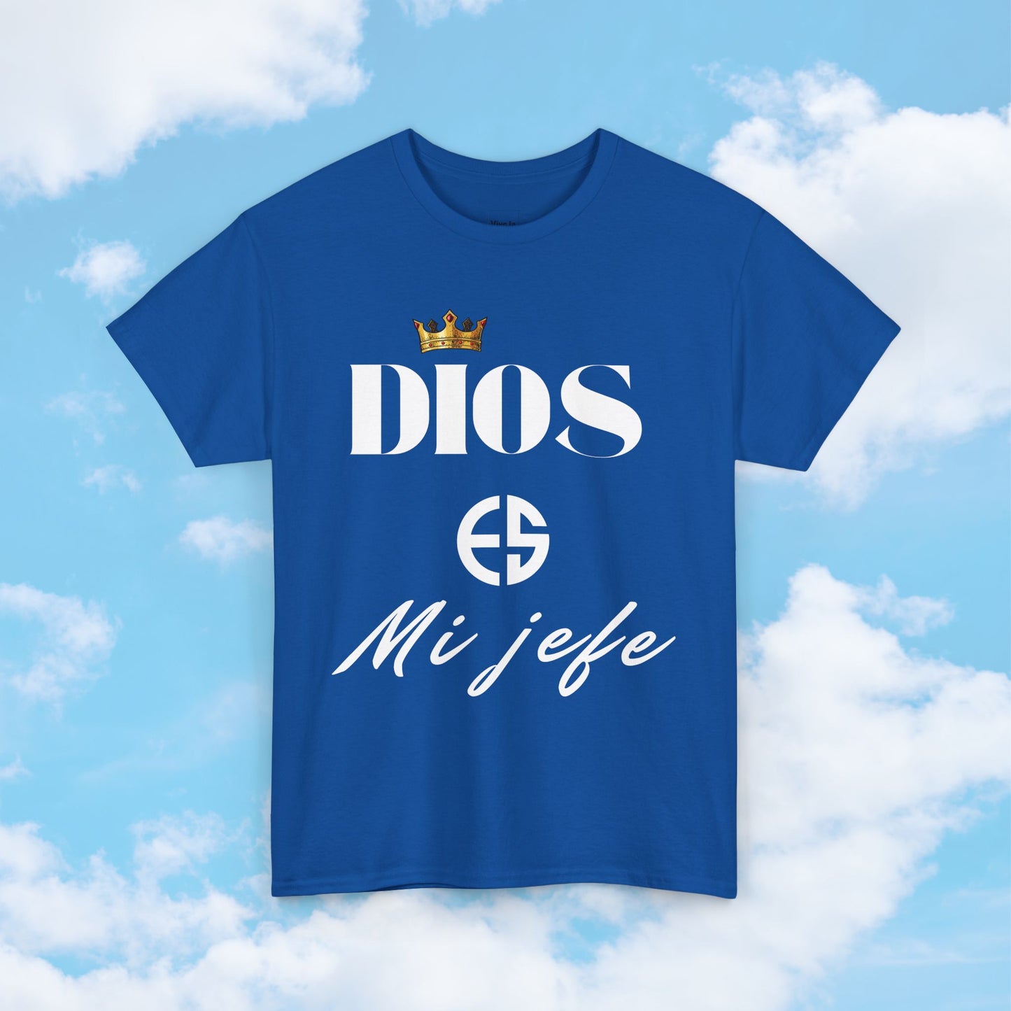 Camiseta Inspiradora – Dios Es Mi Jefe | Cómoda y Versátil