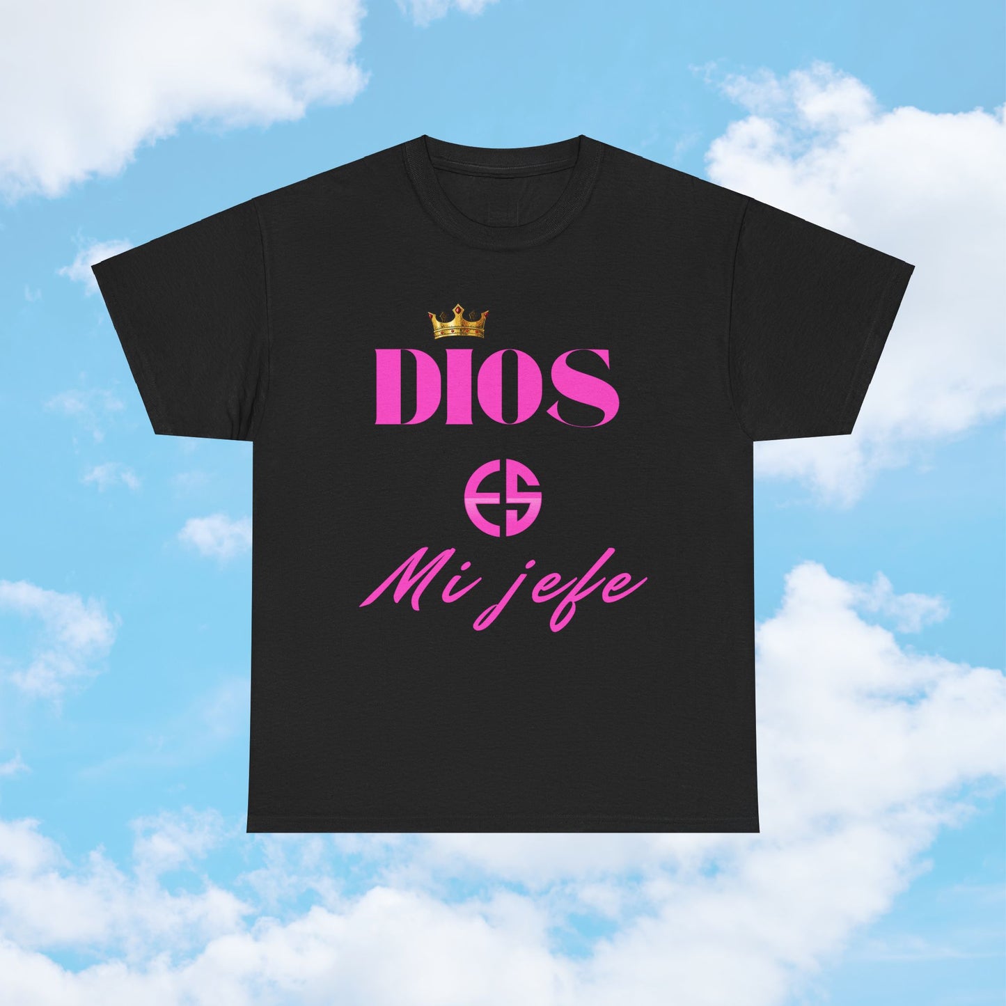 Camiseta Inspiradora – Dios Es Mi Jefe | Cómoda y Versátil