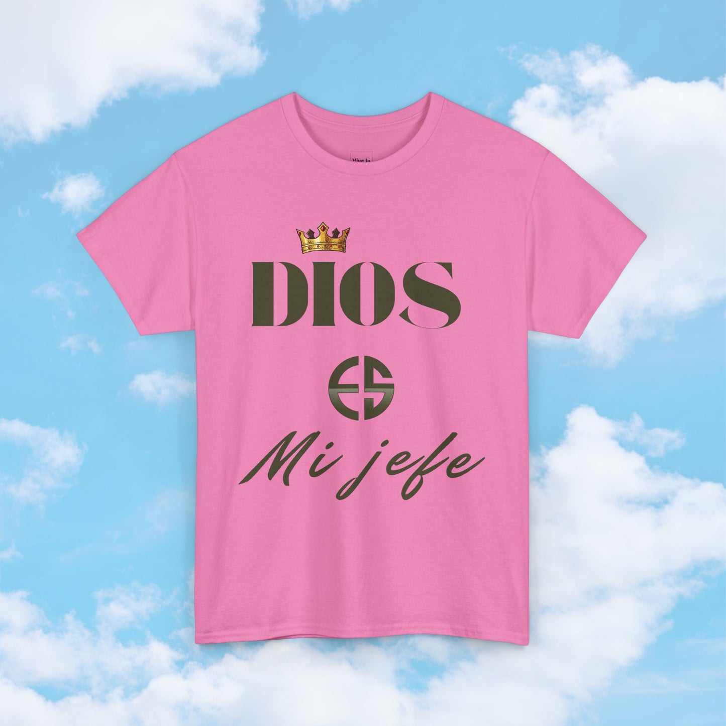 Camiseta Inspiradora – Dios Es Mi Jefe | Cómoda y Versátil