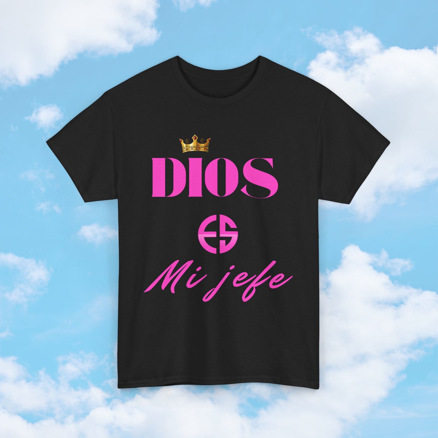 Camiseta Inspiradora – Dios Es Mi Jefe | Cómoda y Versátil