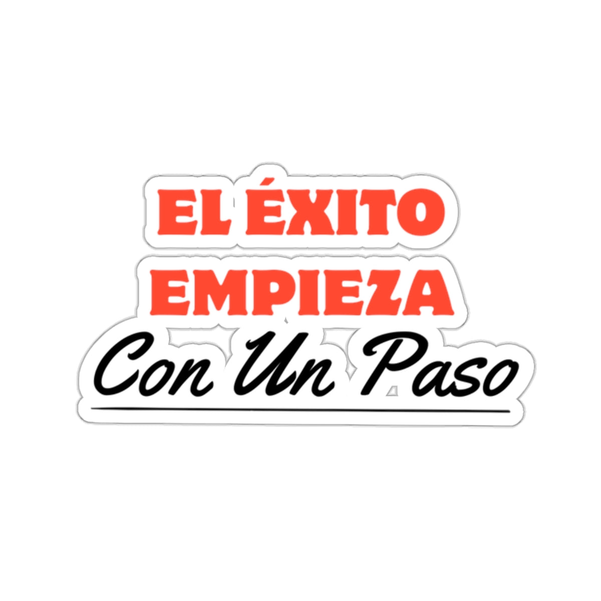 Sticker: “Un Paso al Éxito”