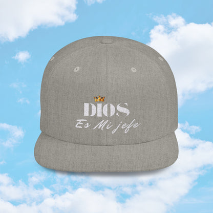 Gorra Inspiradora – Dios Es Mi Jefe | Ajustable y Moderna